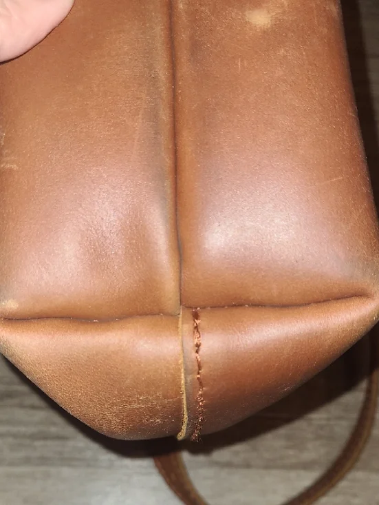 Portland Leather Goods Brown Leather Tote Bag - Picture 5 of 8